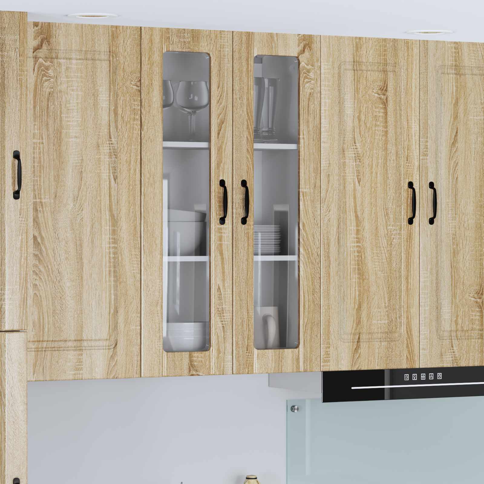Væglågskab LUCCA Sonoma-eg 60 x 31 x 100 cm Konstrueret træ