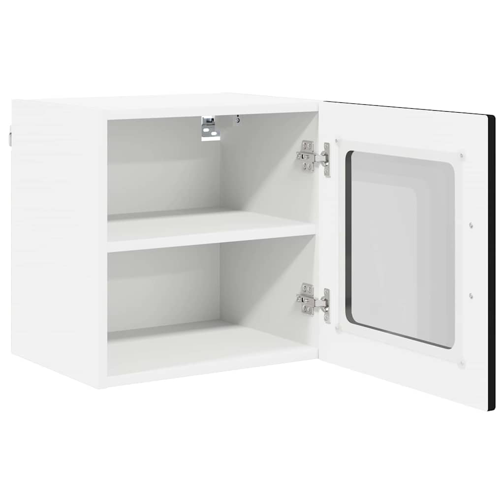 Vægskab til køkken med dør Sort 40 x 31 x 40 cm Konstrueret træ