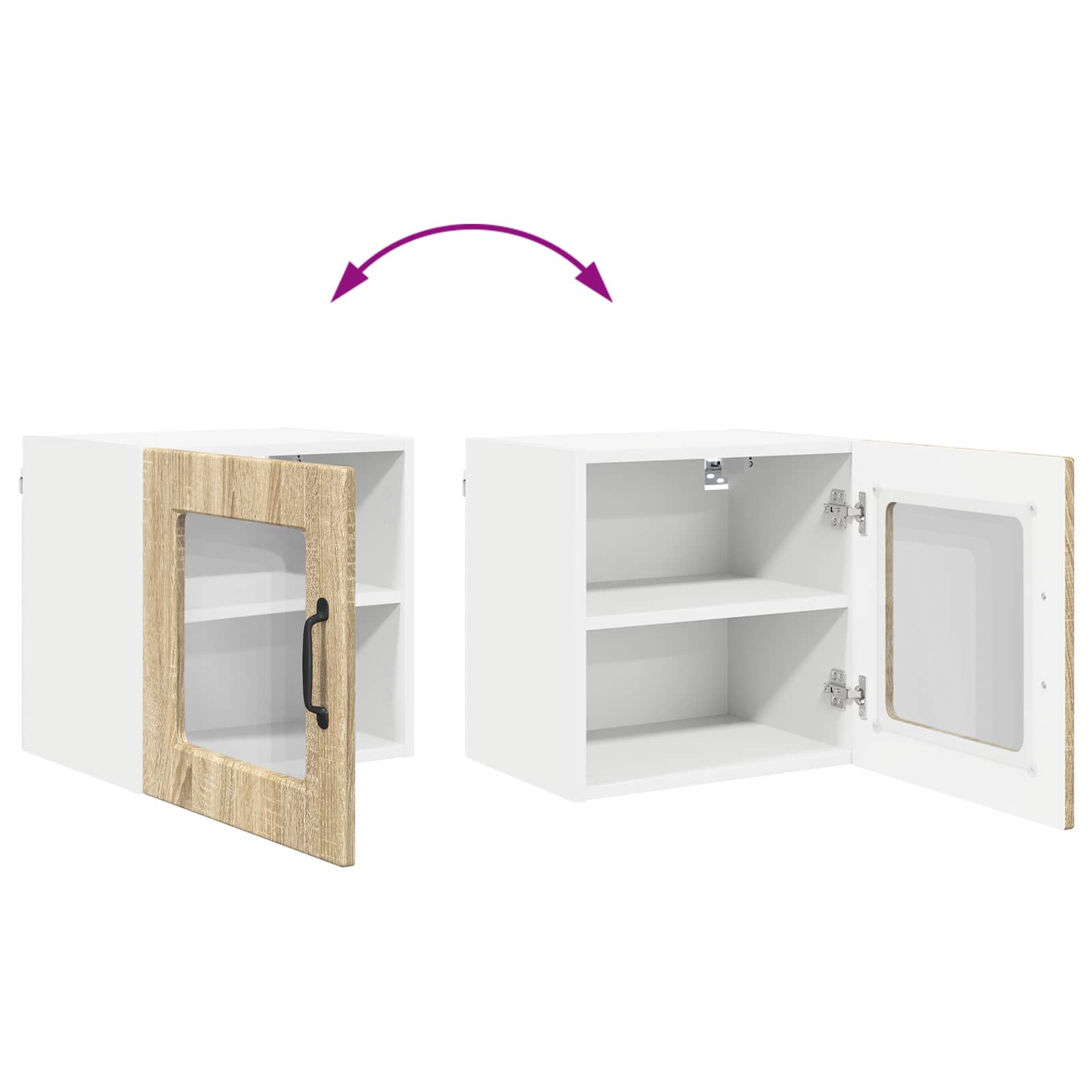 Køkkenskab med hylde Sonoma eg 40 x 31 x 40 cm Konstrueret træ