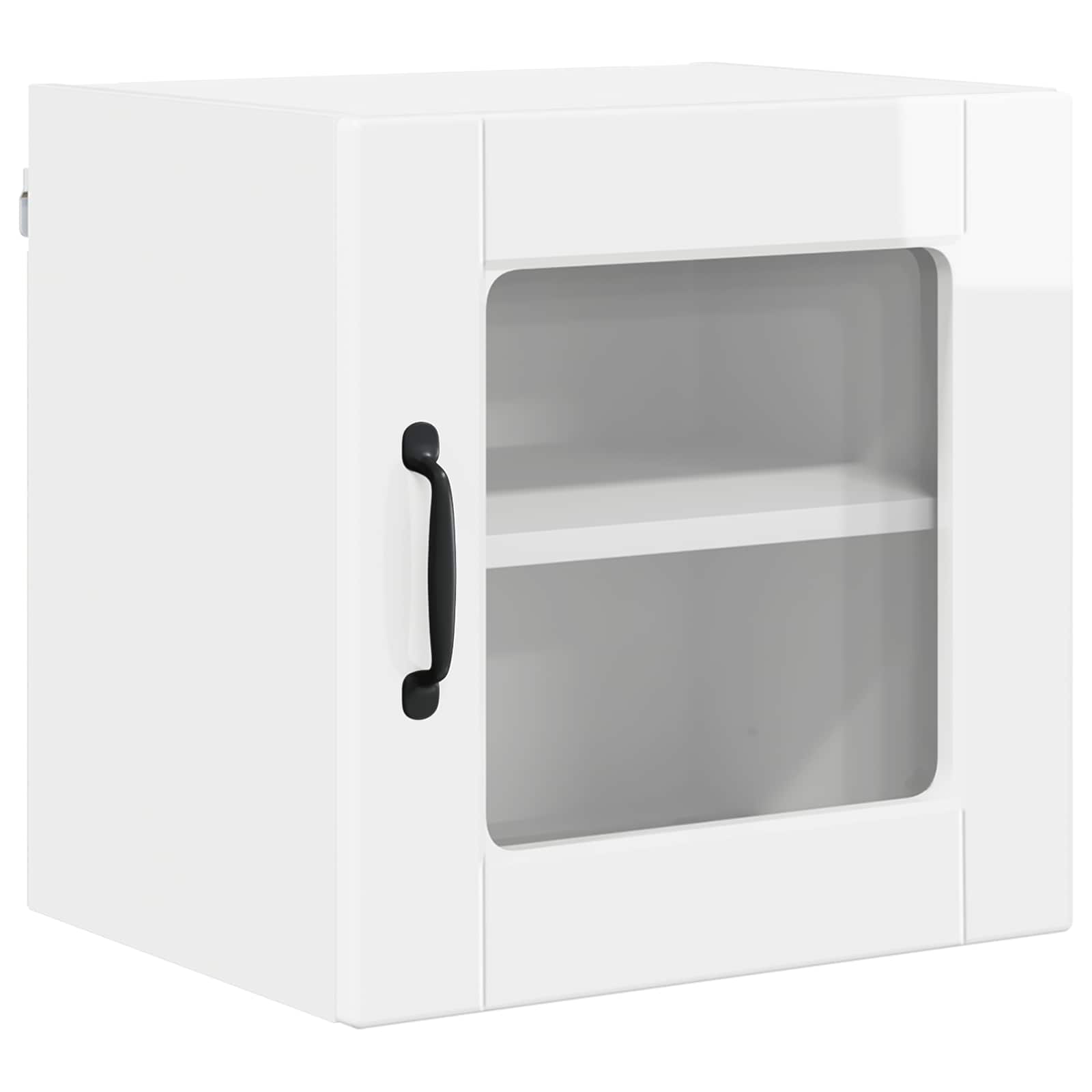 Væglågskab PORTO 2 pcs Høj gloss hvid 40 x 31 x 40 cm