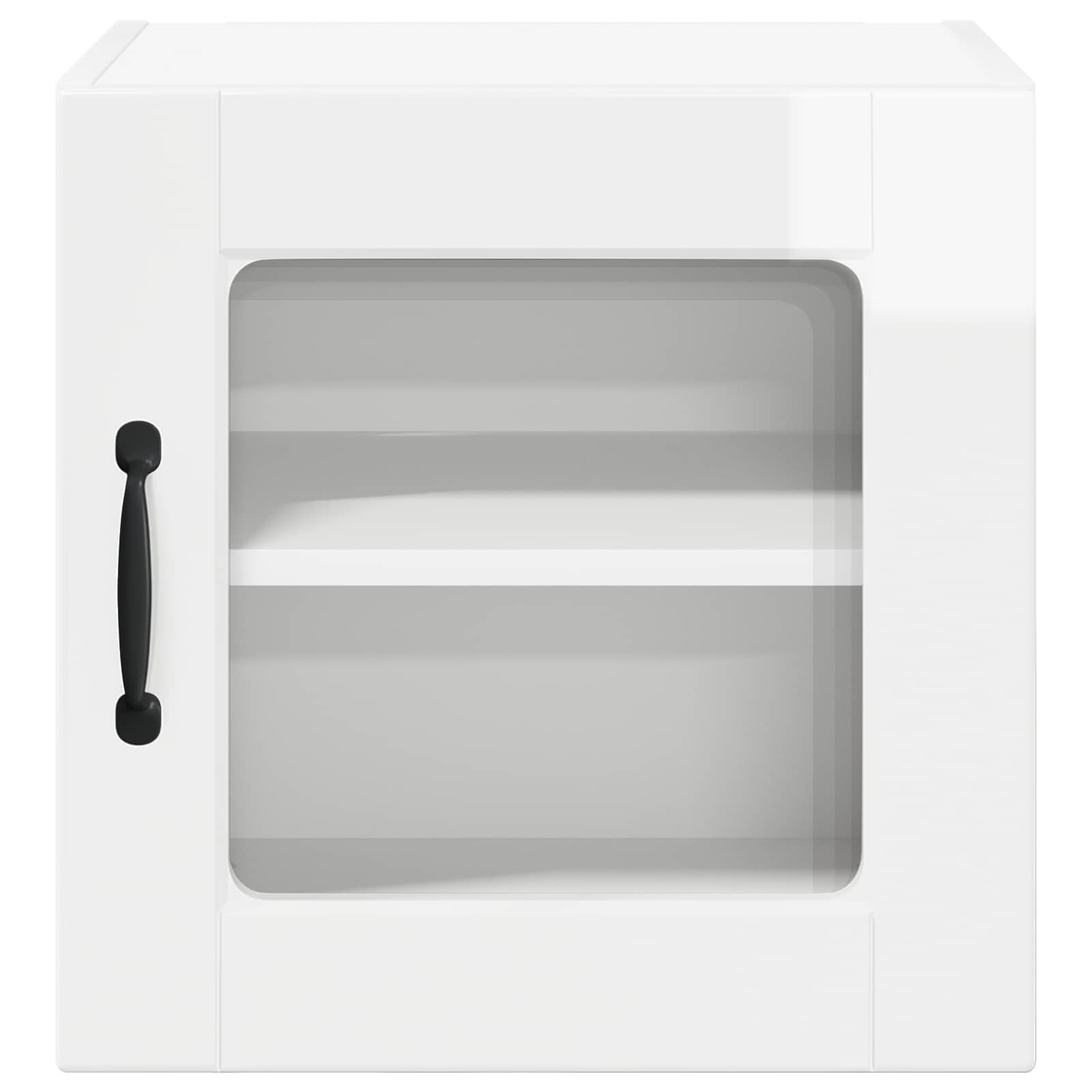 Væglågskab PORTO 2 pcs Høj gloss hvid 40 x 31 x 40 cm