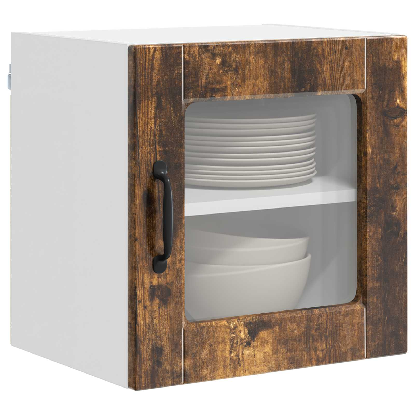 Køkkenskab med hylde Røget eg 40 x 31 x 40 cm Konstrueret træ