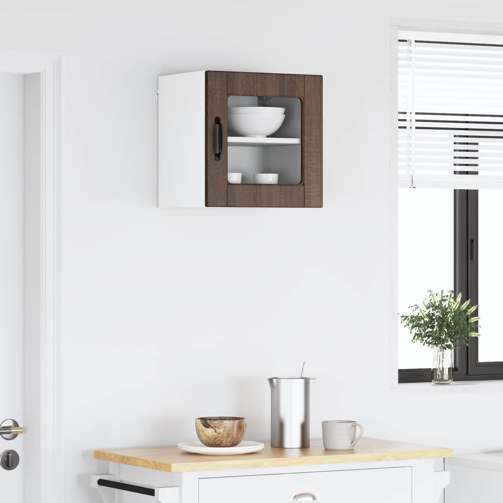 Køkkenskab med hylde Brun eg 40 x 31 x 40 cm Konstrueret træ