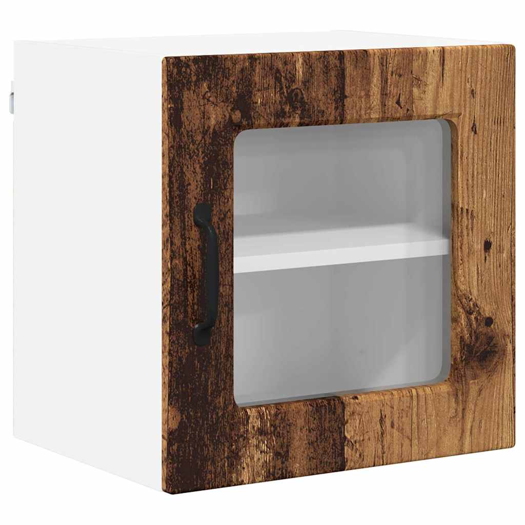 Vægskab til køkken med hylde 2 pcs Gammelt træ 40 x 31 x 40 cm