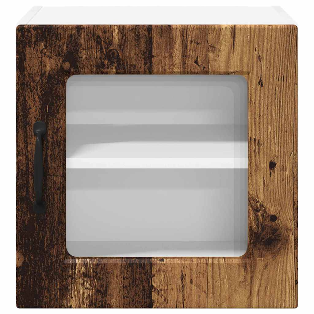 Vægskab til køkken med hylde 2 pcs Gammelt træ 40 x 31 x 40 cm