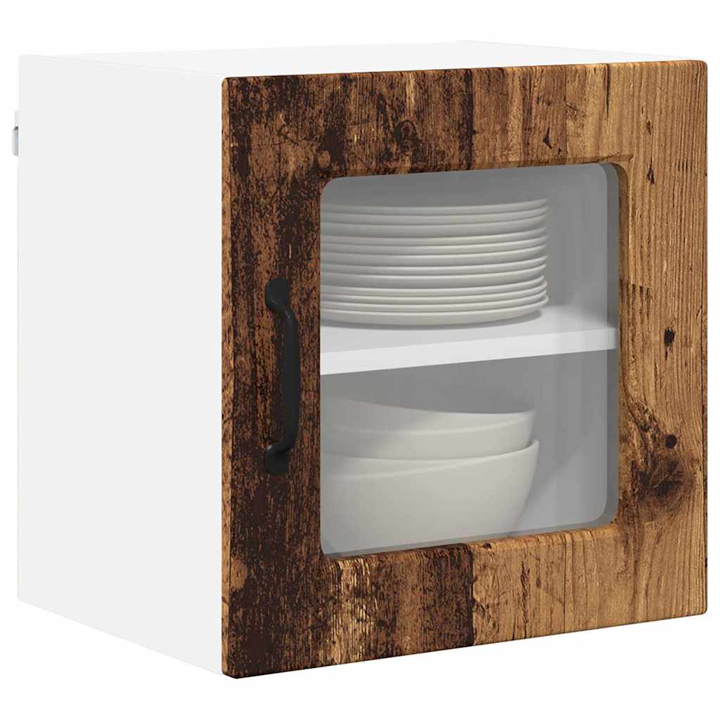 Vægskab til køkken med hylde 2 pcs Gammelt træ 40 x 31 x 40 cm