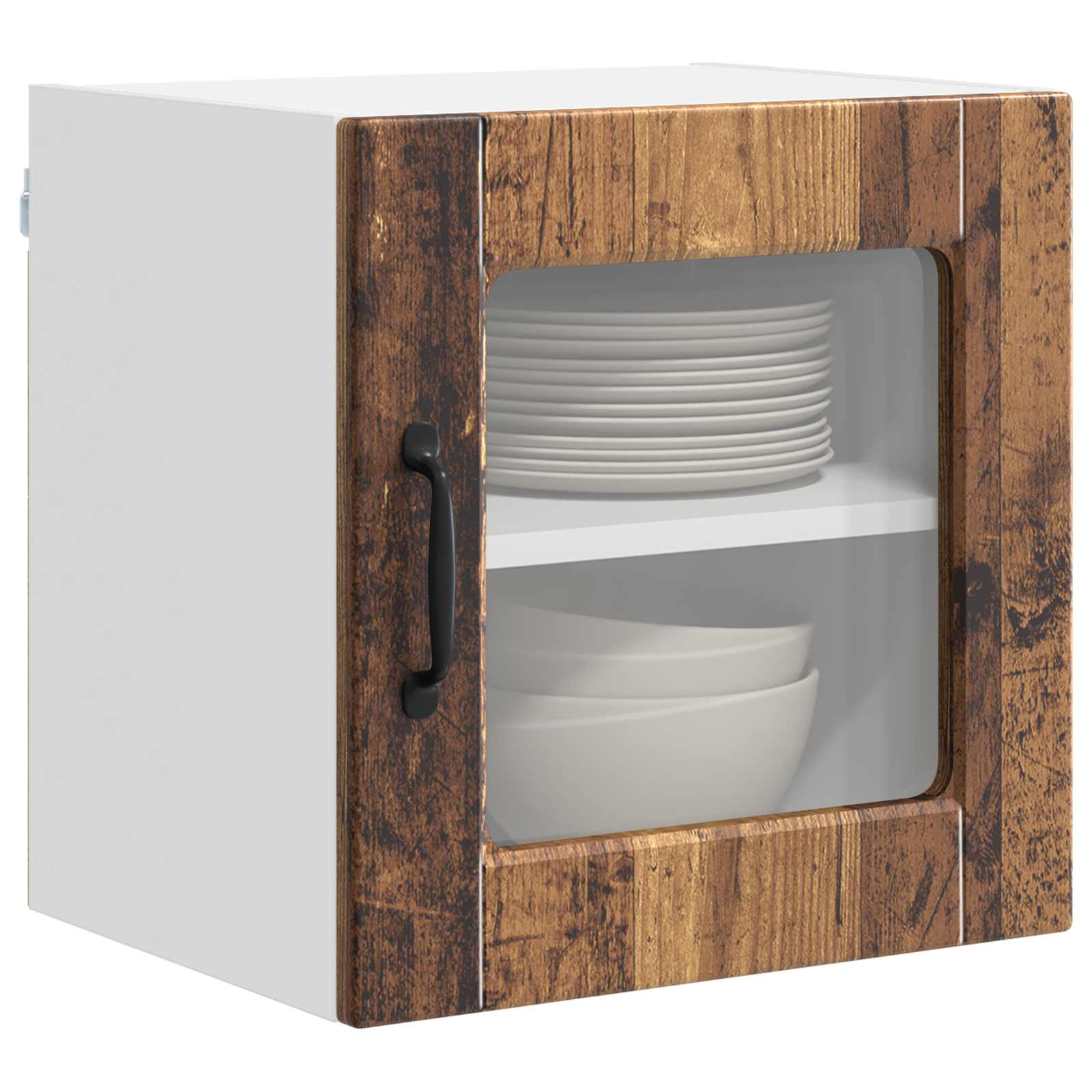 Væglågskab PORTO 2 pcs Gammelt træ 40 x 31 x 40 cm