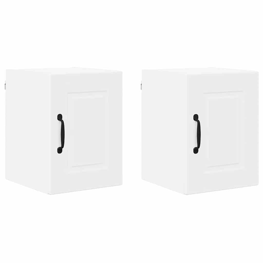 Vægskab til køkken 2 pcs Hvid 30 x 31 x 40 cm Konstrueret træ