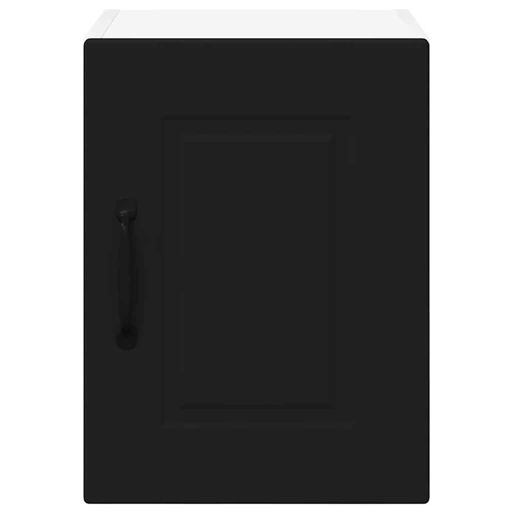 Vægskab til køkken 2 pcs Sort 30 x 31 x 40 cm Konstrueret træ