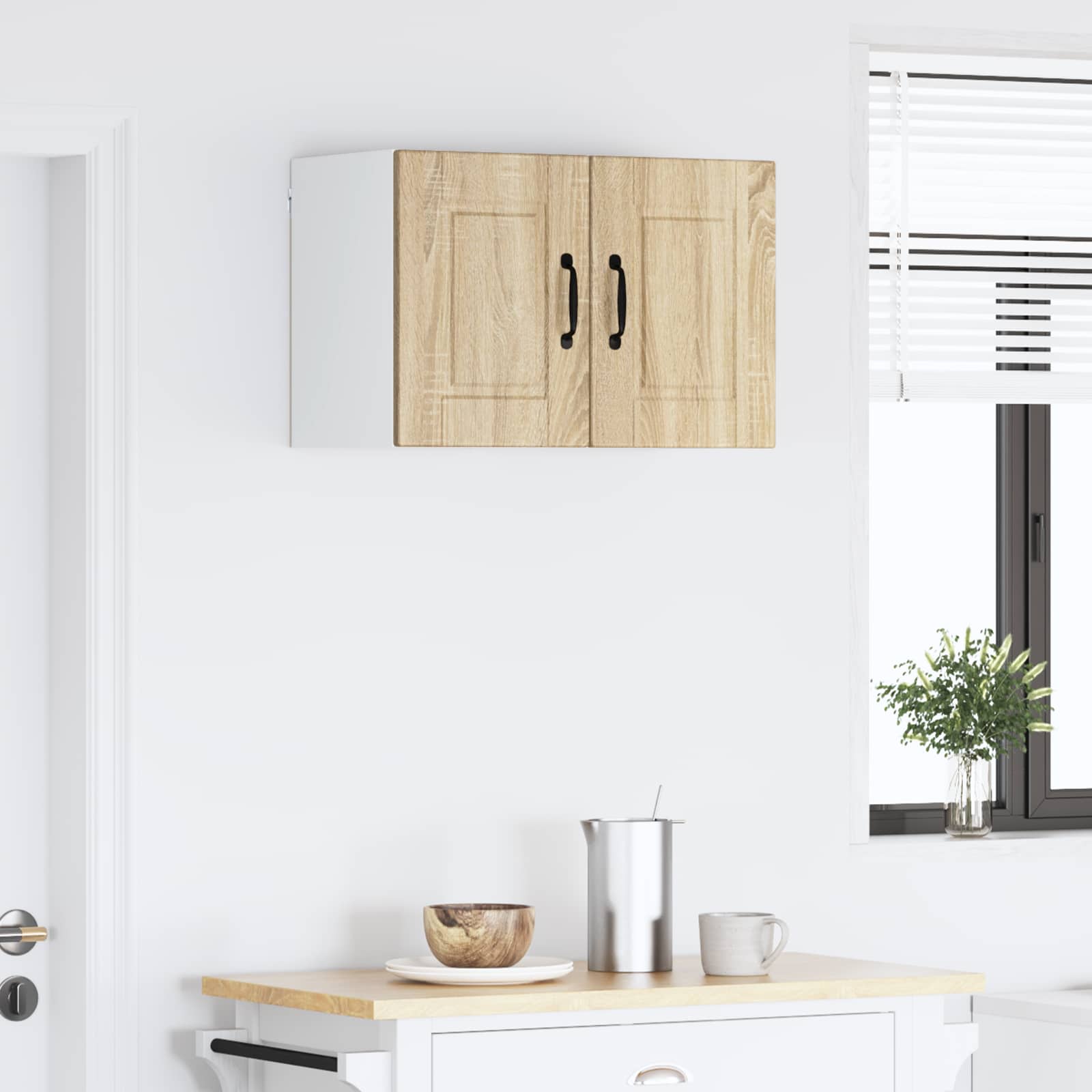 Vægskab PORTO 2 pcs Sonoma eg 30 x 31 x 40 cm Konstrueret træ