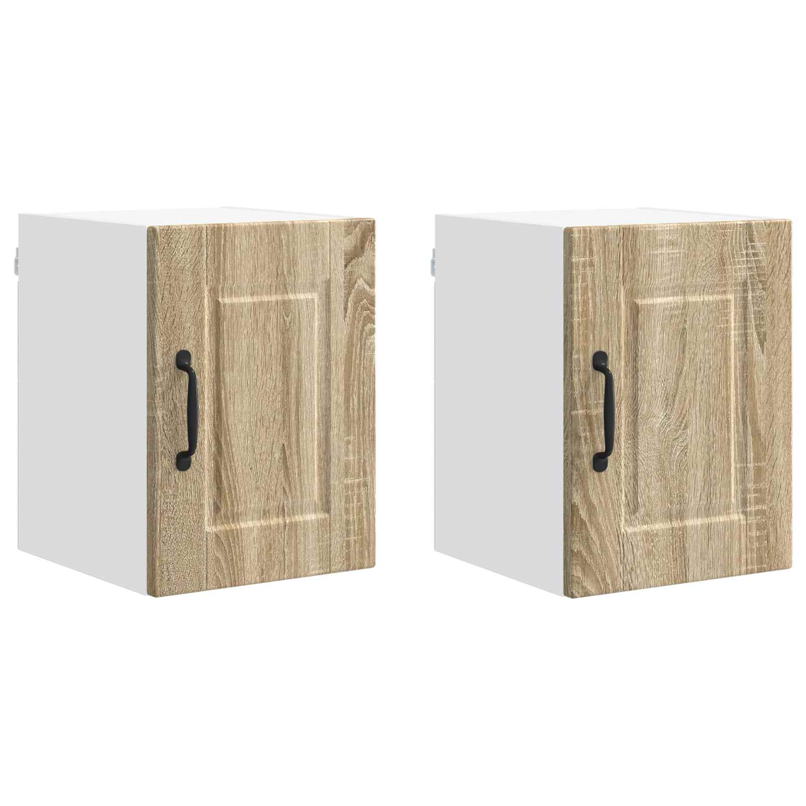 Vægskab PORTO 2 pcs Sonoma eg 30 x 31 x 40 cm Konstrueret træ