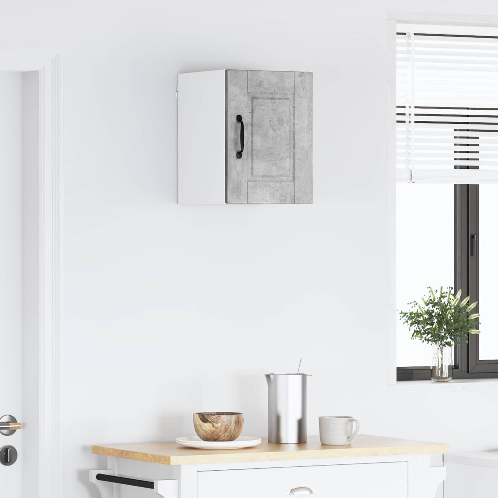 Køkkenskab med hylde Beton Grå 30 x 31 x 40 cm Konstrueret træ