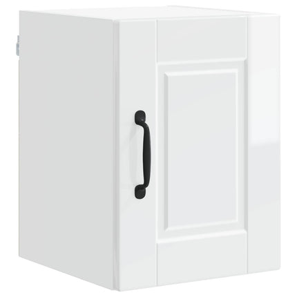Vægskab PORTO 2 pcs Høj gloss hvid 30 x 31 x 40 cm