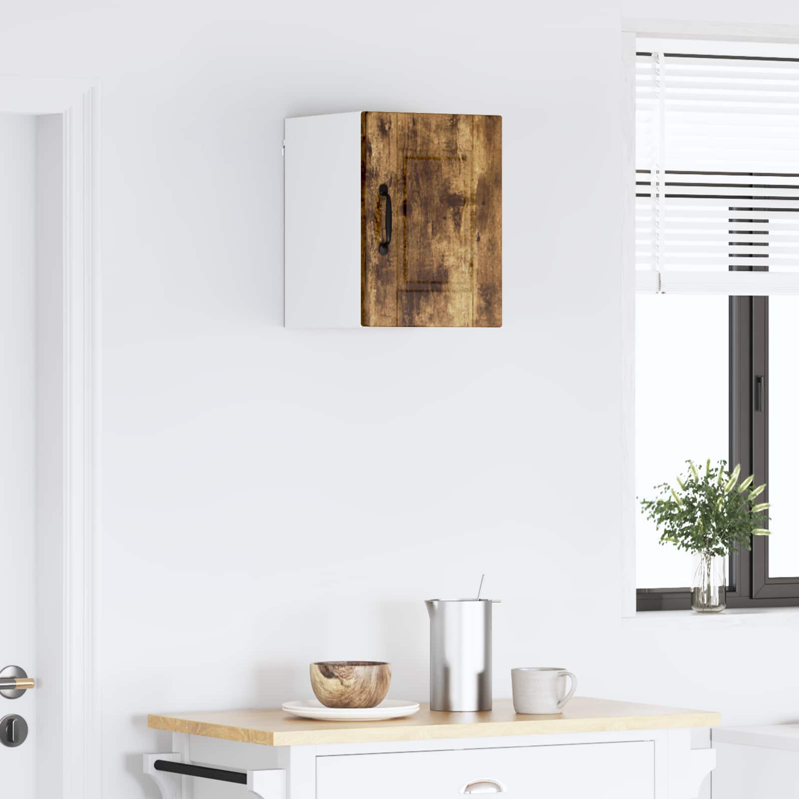 Køkkenskab med hylde Røget eg 30 x 31 x 40 cm Konstrueret træ