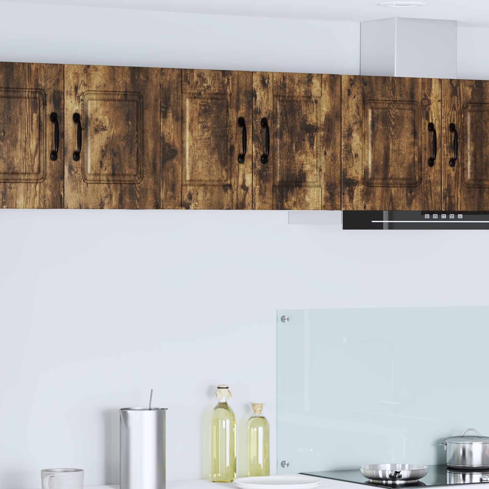 Vægskab PORTO 2 pcs Røget eg 30 x 31 x 40 cm Konstrueret træ