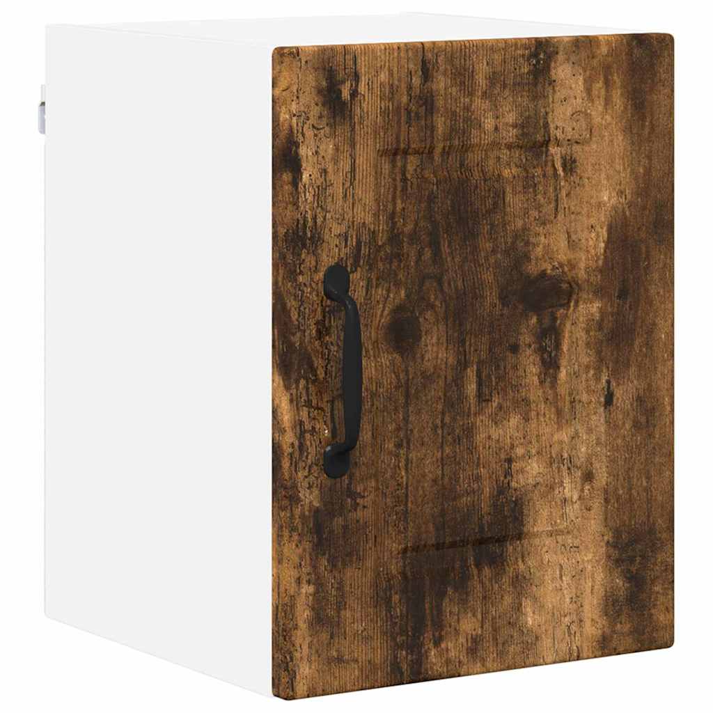 Vægskab til køkken med hylde 2 pcs Røget eg 30 x 31 x 40 cm