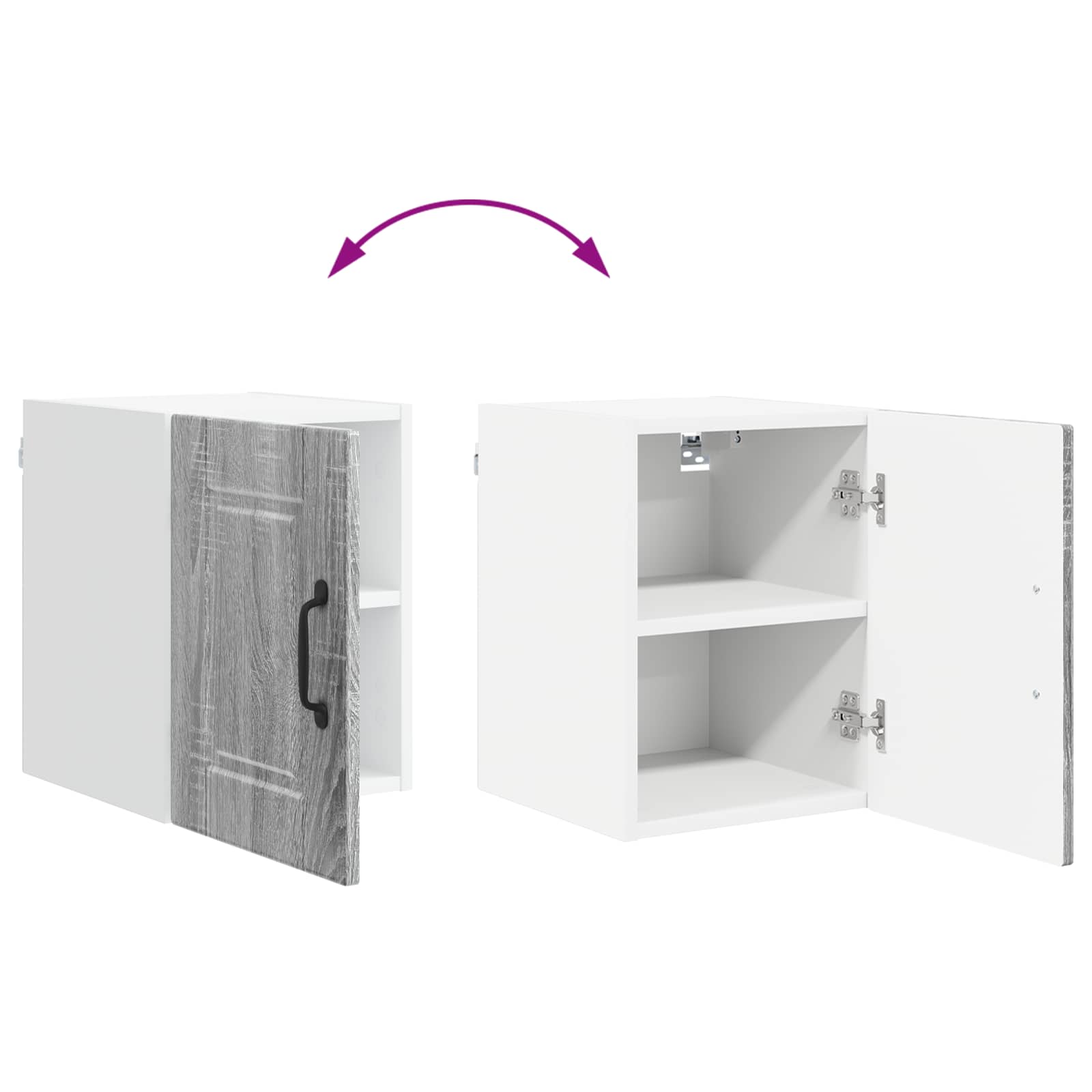 Køkkenskab med hylde Grå Sonoma 30 x 31 x 40 cm Konstrueret træ