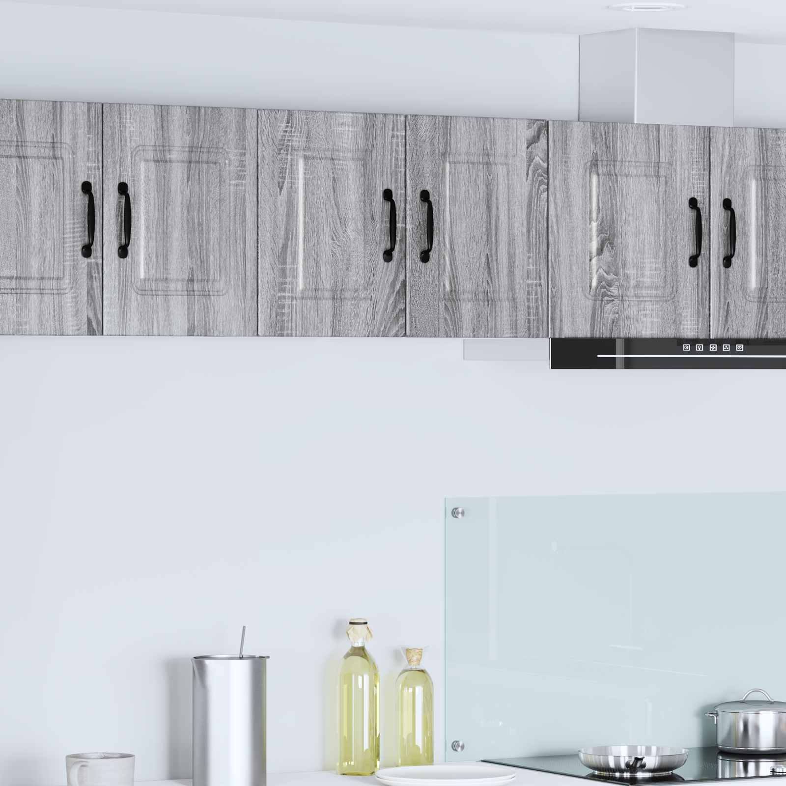 Vægskab PORTO 2 pcs Grå Sonoma 30 x 31 x 40 cm Konstrueret træ