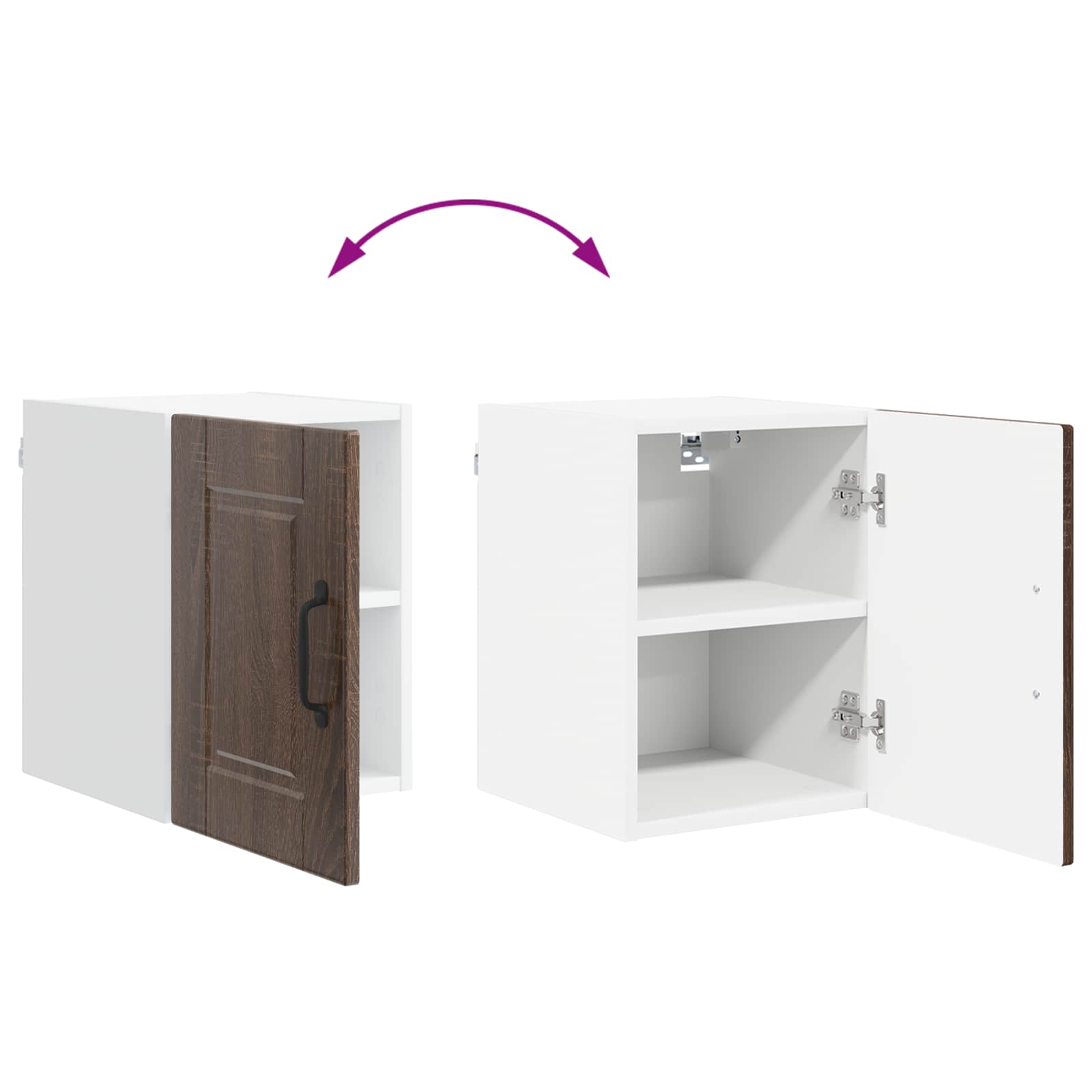 Køkkenskab med hylde Brun eg 30 x 31 x 40 cm Konstrueret træ