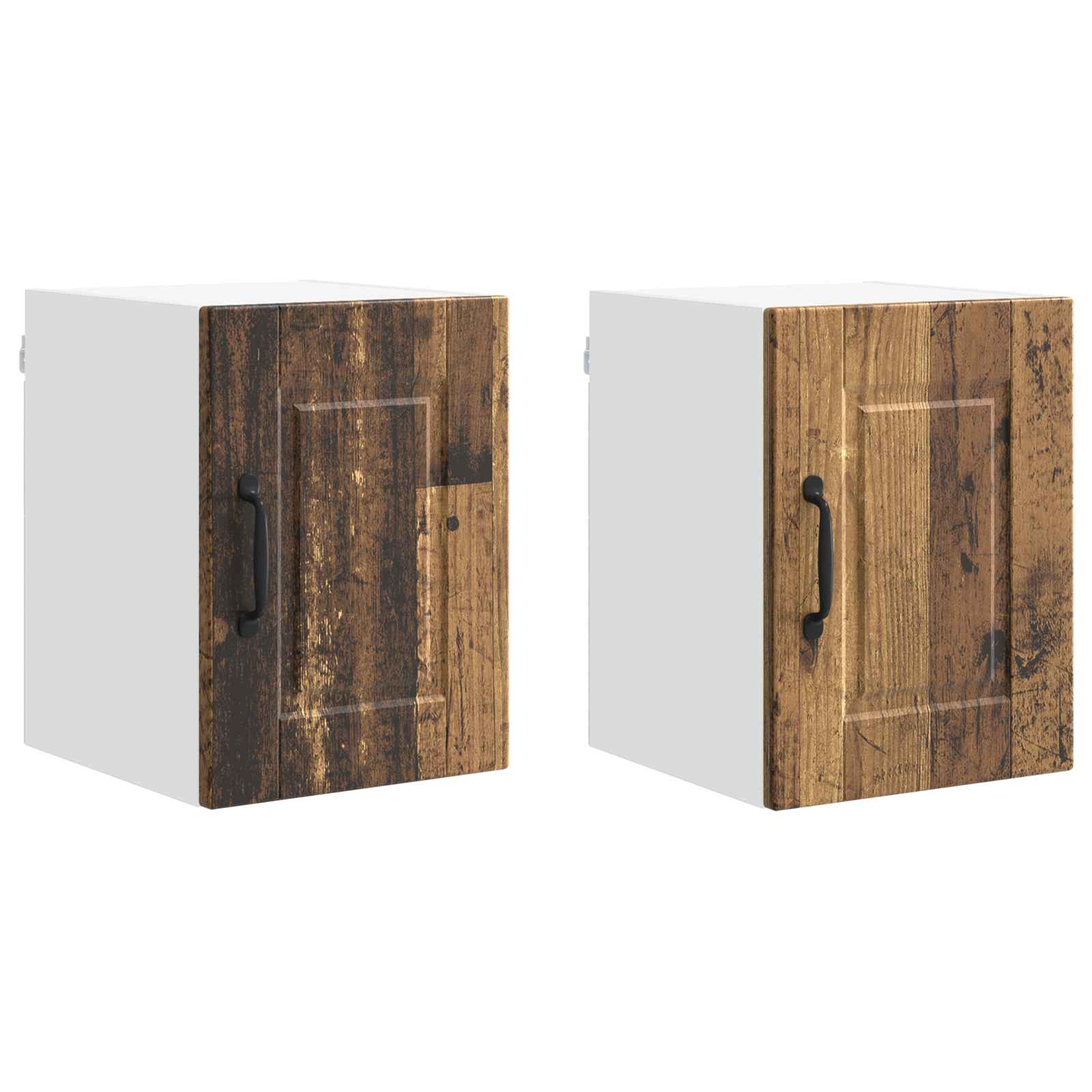 Vægskab PORTO 2 pcs Gammelt træ 30 x 31 x 40 cm Konstrueret træ
