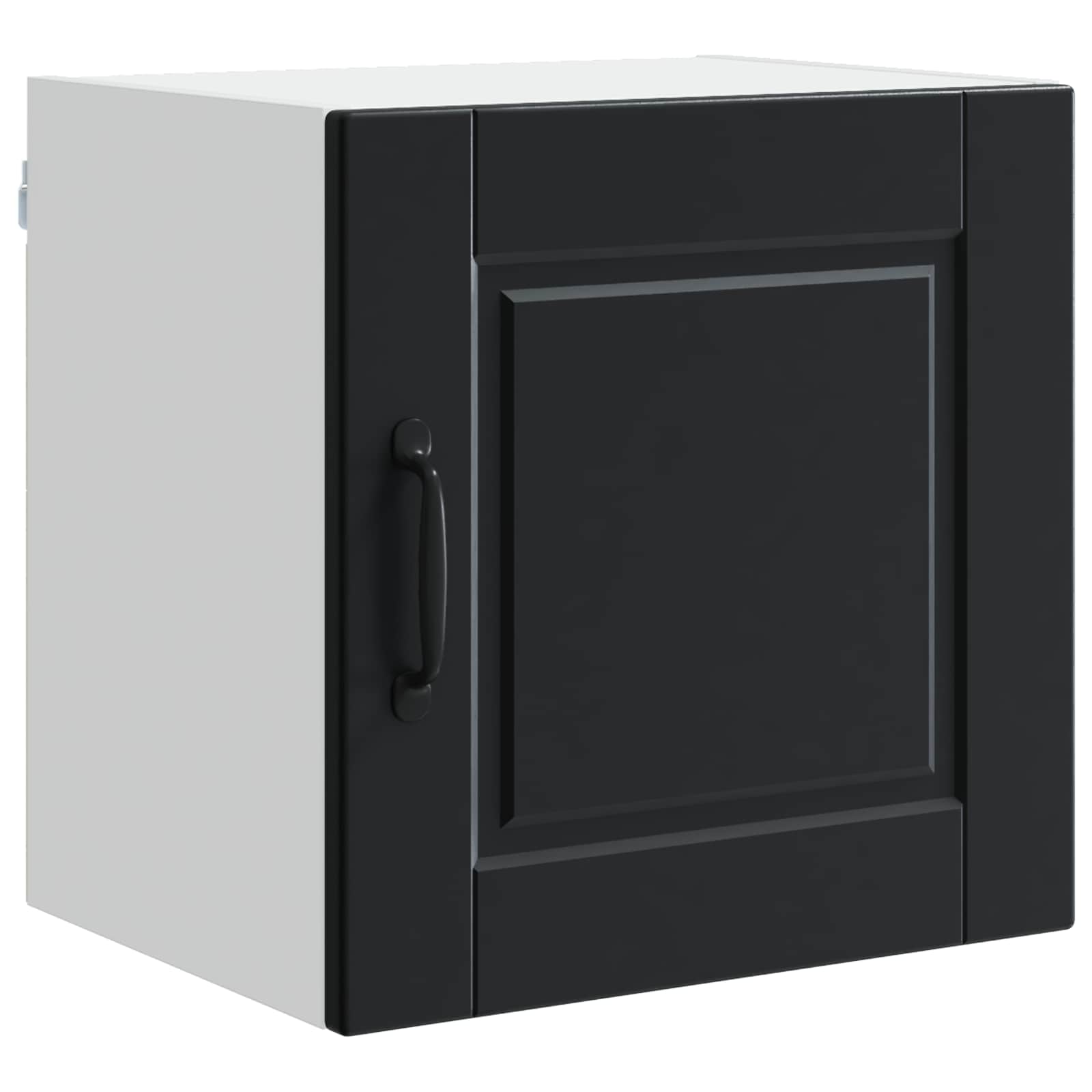 Køkkenskab med hylde 2 pcs Sort 40 x 31 x 40 cm Konstrueret træ