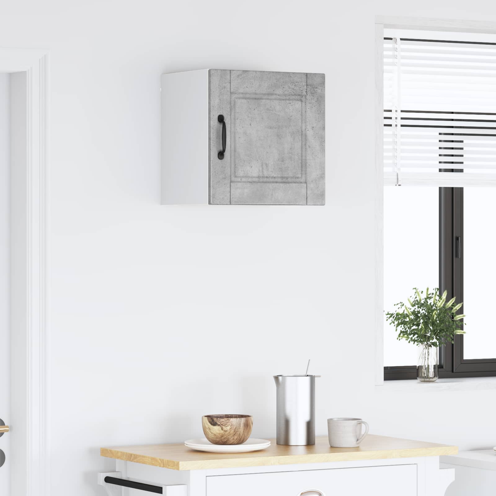 Køkkenskab med hylde Beton Grå 40 x 31 x 40 cm Konstrueret træ