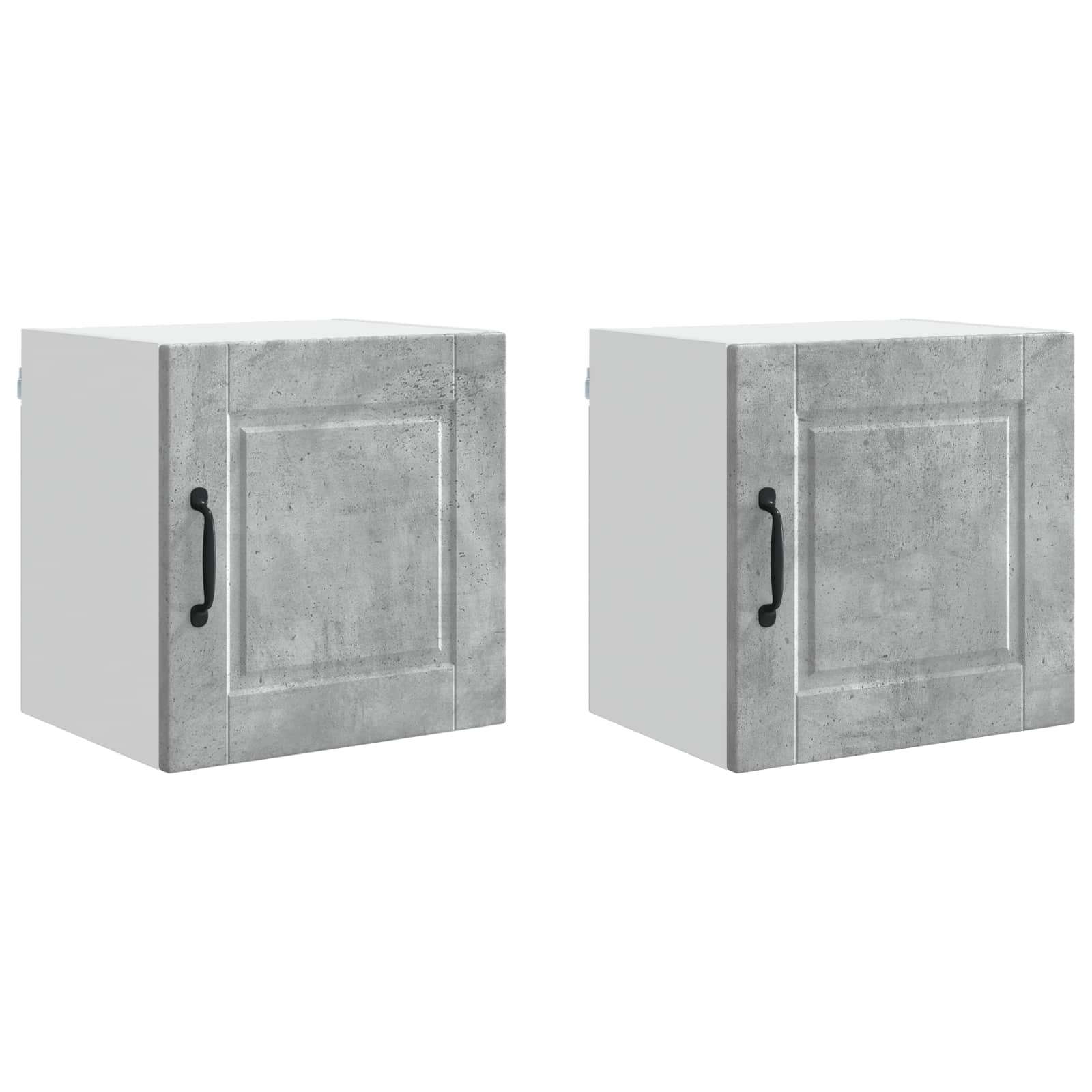 Vægskab PORTO 2 pcs Beton Grå 40 x 31 x 40 cm Konstrueret træ