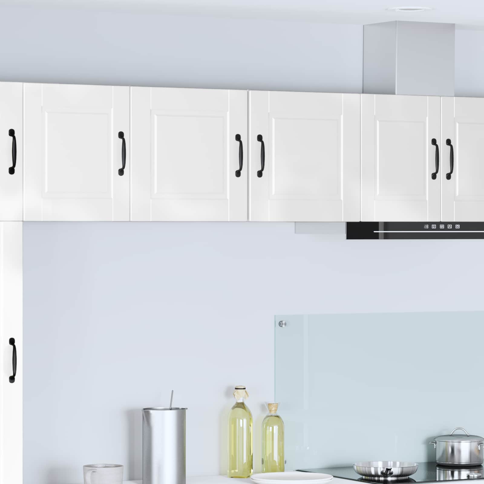 Vægskab PORTO 2 pcs Høj gloss hvid 40 x 31 x 40 cm