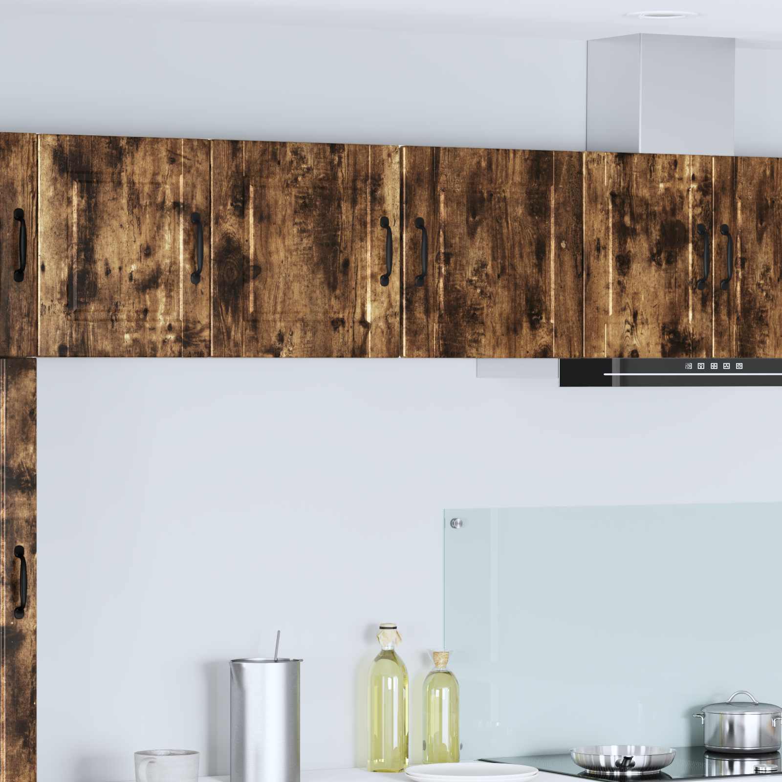 Køkkenskab med hylde Røget eg 40 x 31 x 40 cm Konstrueret træ