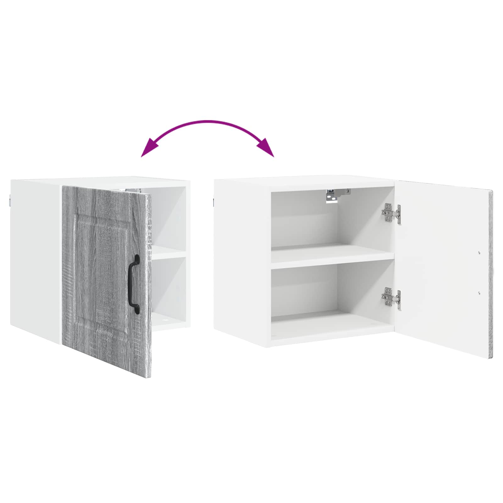 Køkkenskab med hylde Grå Sonoma 40 x 31 x 40 cm Konstrueret træ