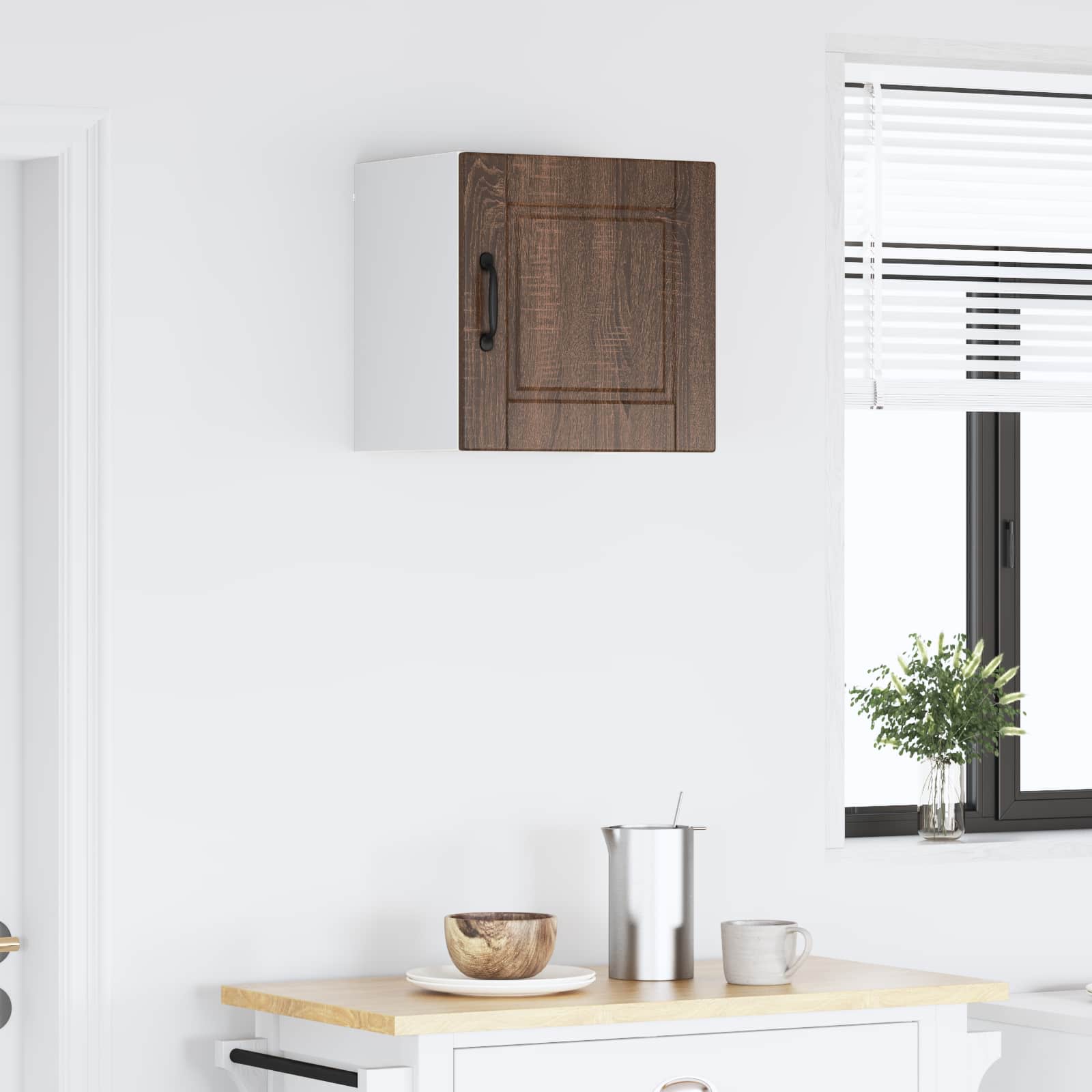 Køkkenskab med hylde Brun eg 40 x 31 x 40 cm Konstrueret træ