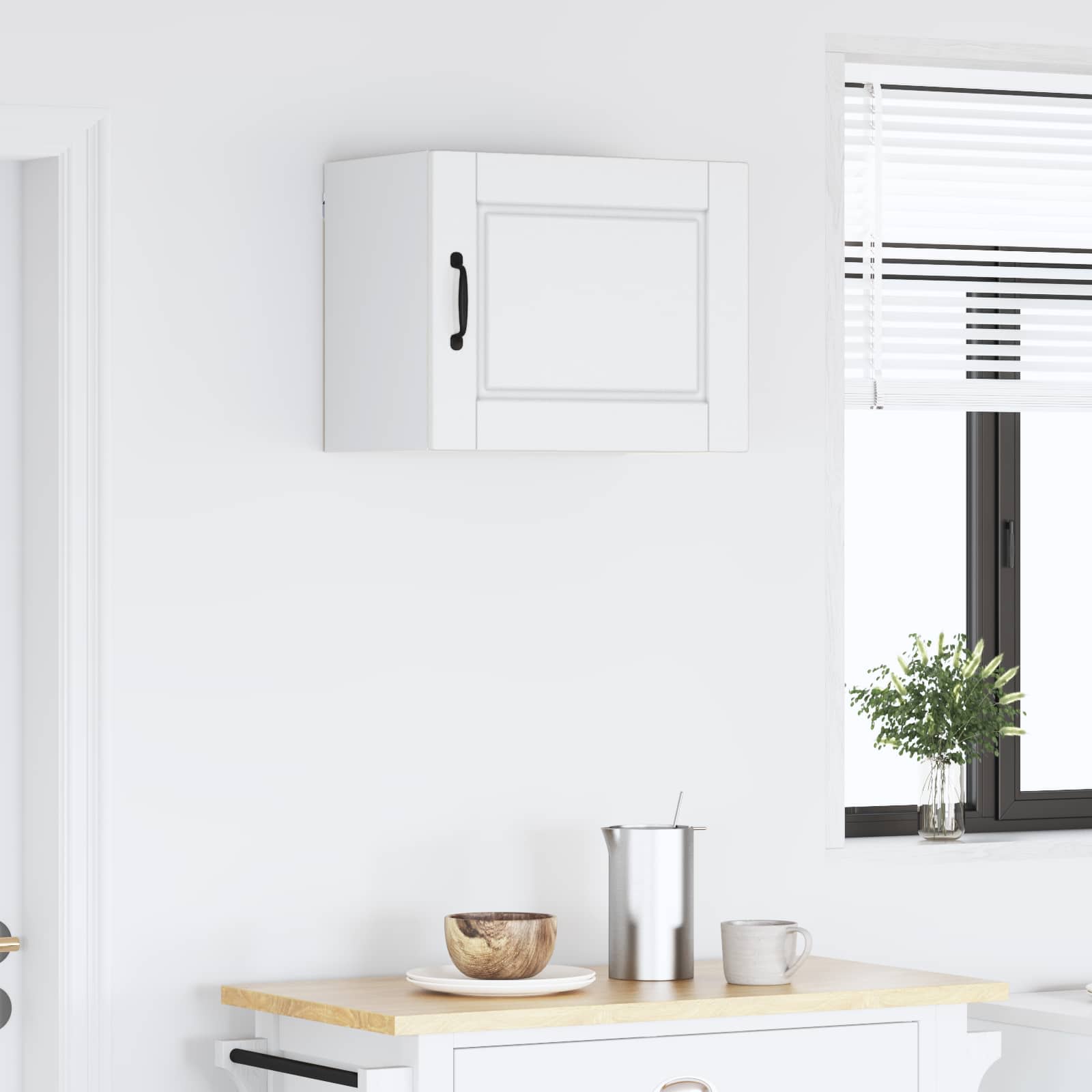 Køkkenskab med hylde Hvid 50 x 31 x 40 cm Konstrueret træ