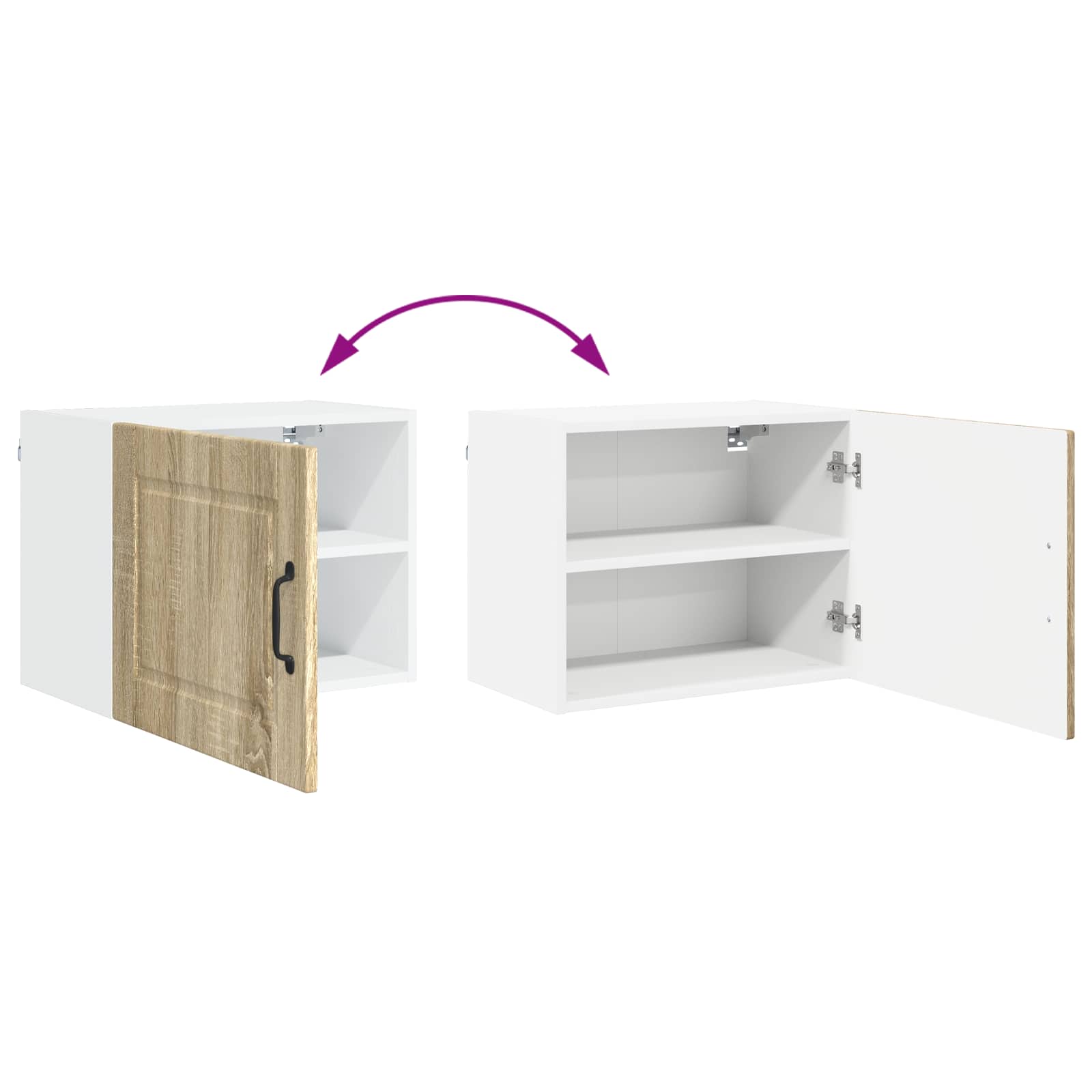 Køkkenskab med hylde Sonoma eg 50 x 31 x 40 cm Konstrueret træ