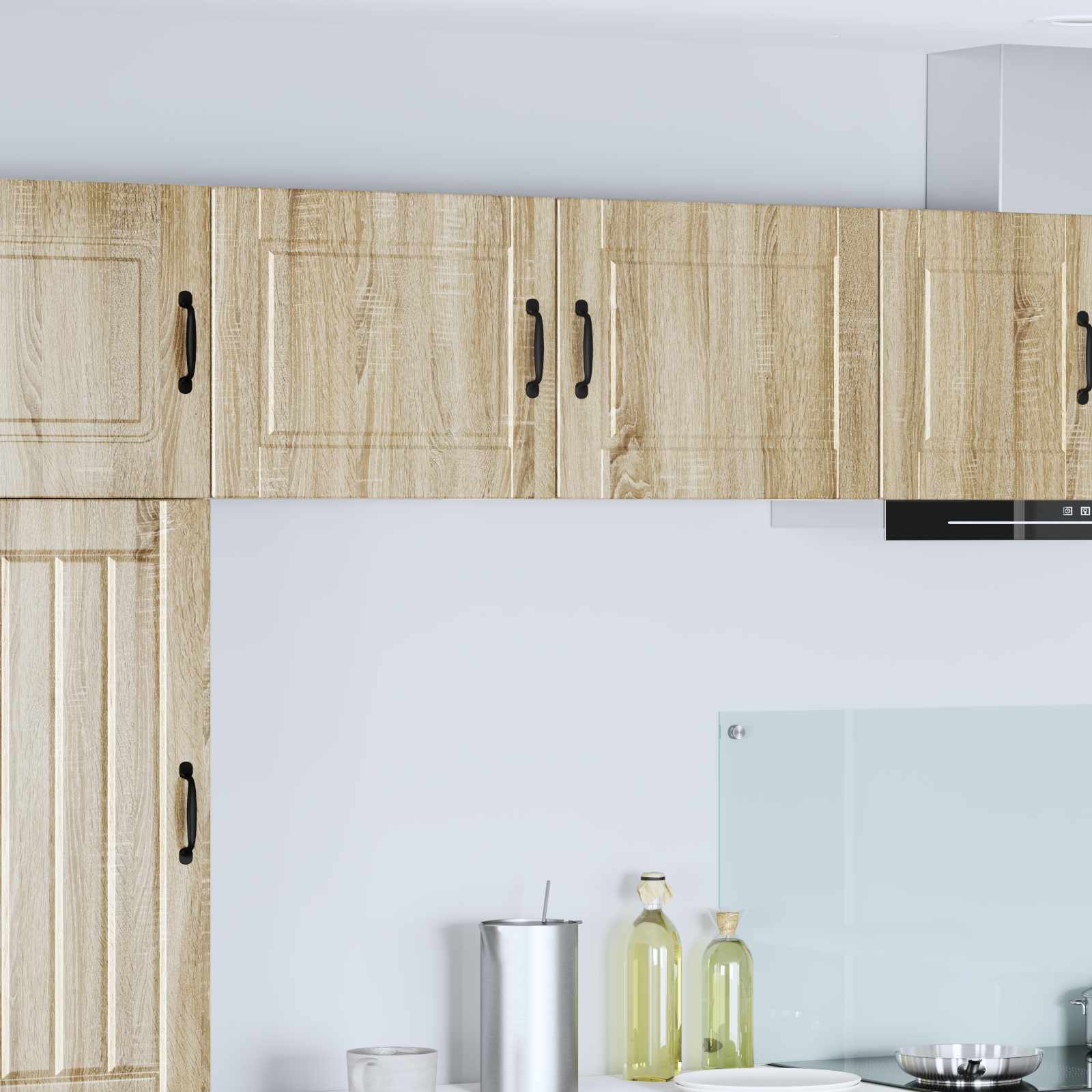 Vægskab PORTO 2 pcs Sonoma eg 50 x 31 x 40 cm Konstrueret træ