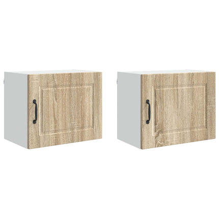 Vægskab PORTO 2 pcs Sonoma eg 50 x 31 x 40 cm Konstrueret træ