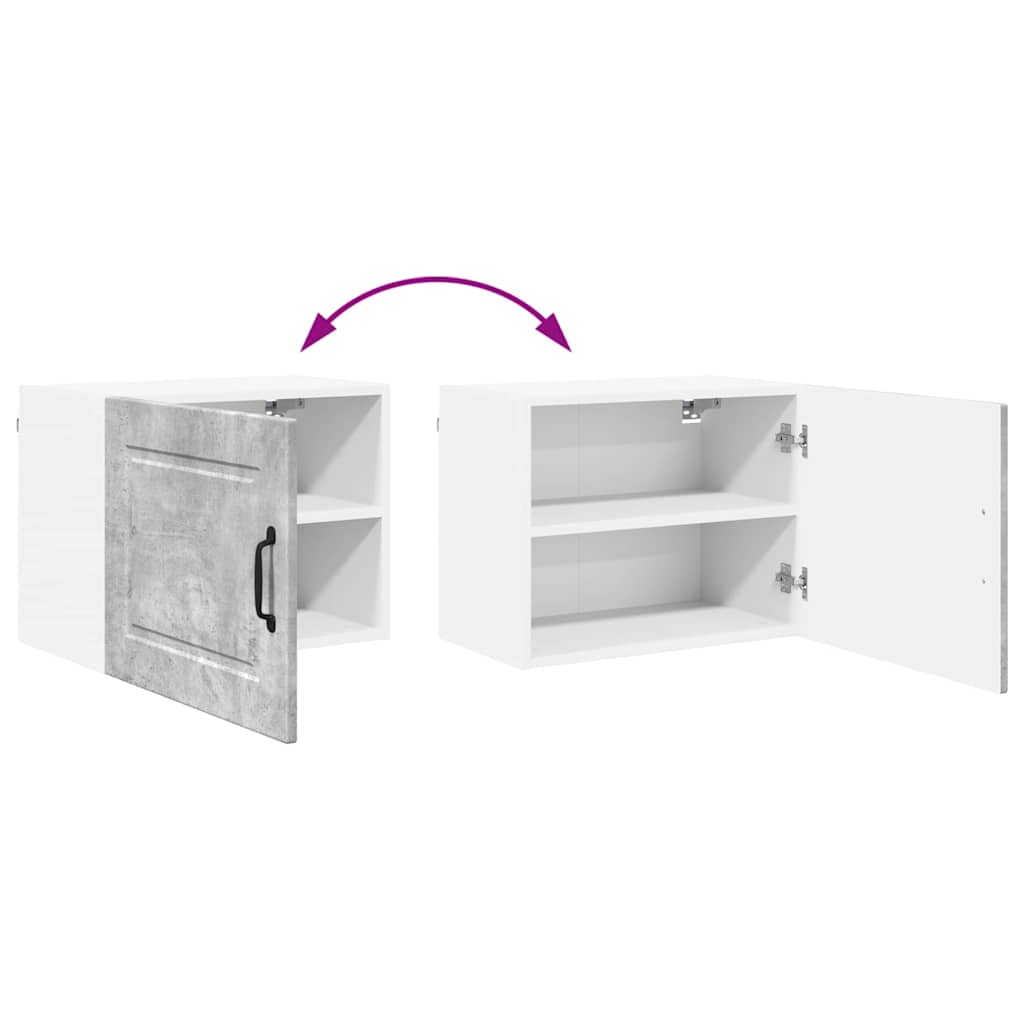 Vægskab til køkken Beton Grå 50 x 31 x 40 cm Konstrueret træ