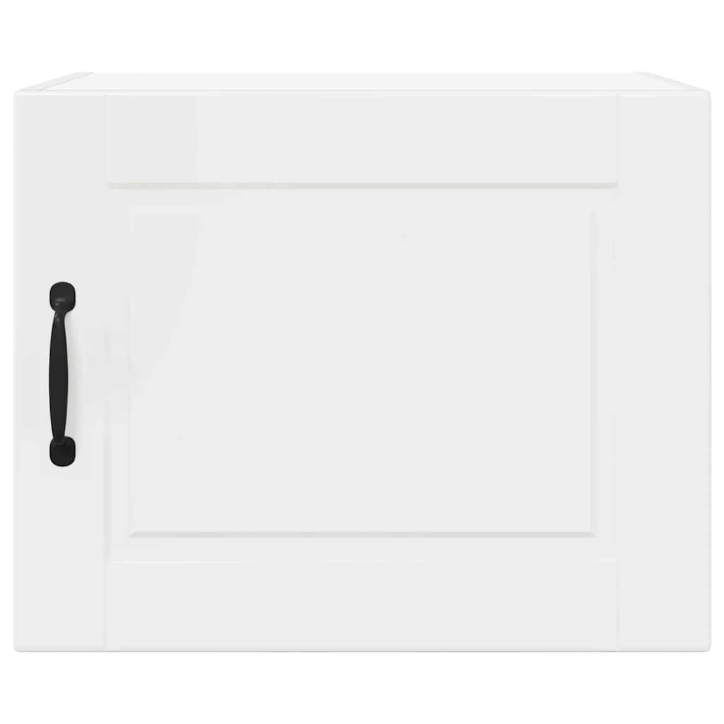 Vægskab til køkken med dør 2 pcs Høj gloss hvid 50 x 31 x 40 cm