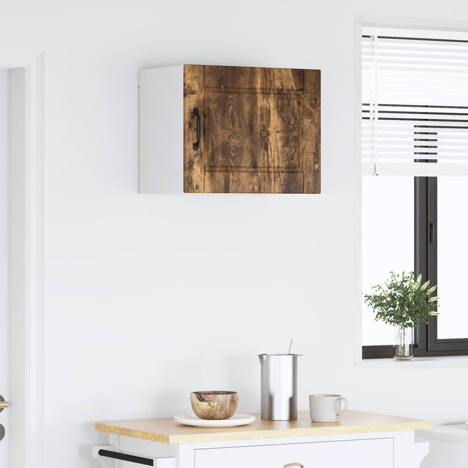 Køkkenskab med hylde Røget eg 50 x 31 x 40 cm Konstrueret træ