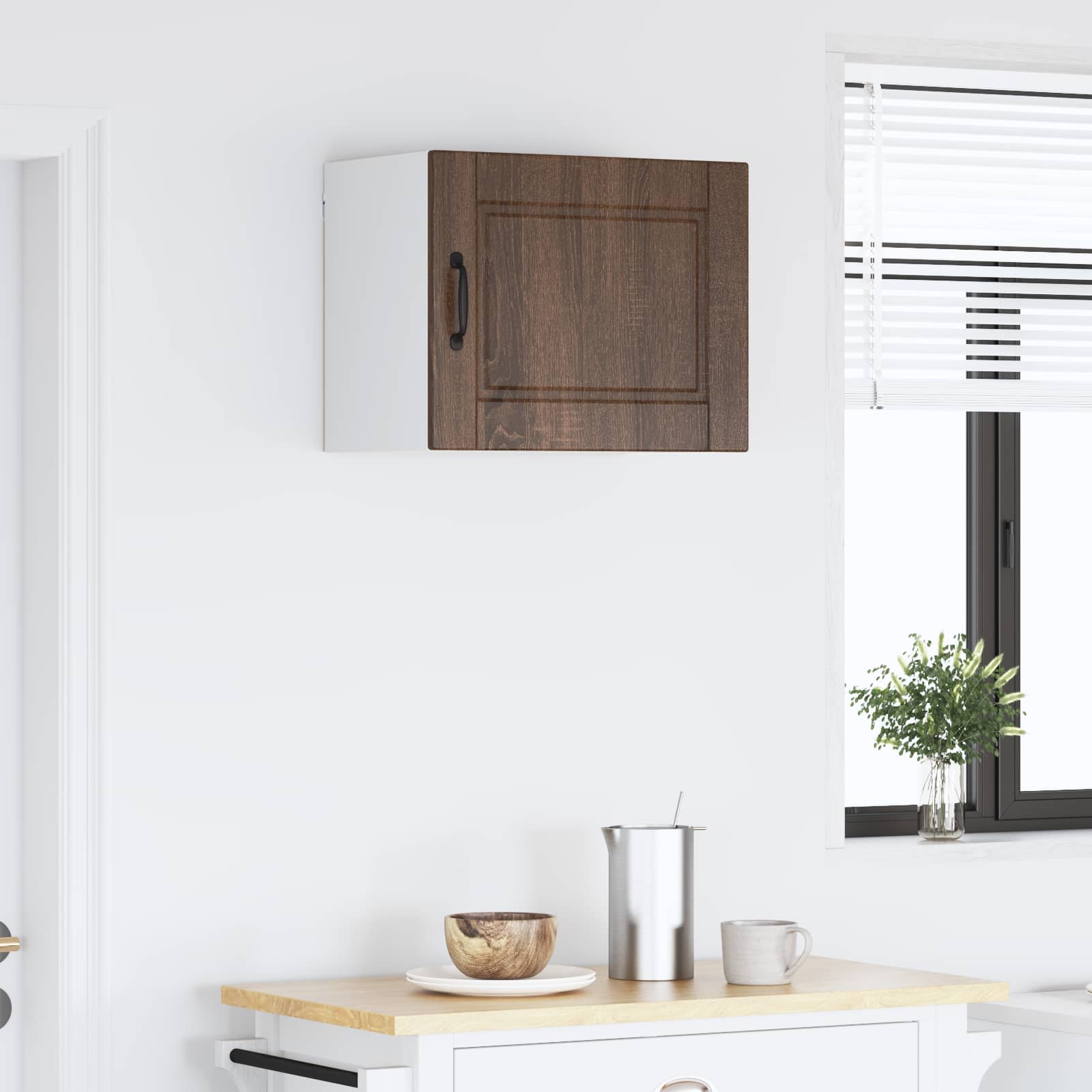 Køkkenskab med hylde Brun eg 50 x 31 x 40 cm Konstrueret træ