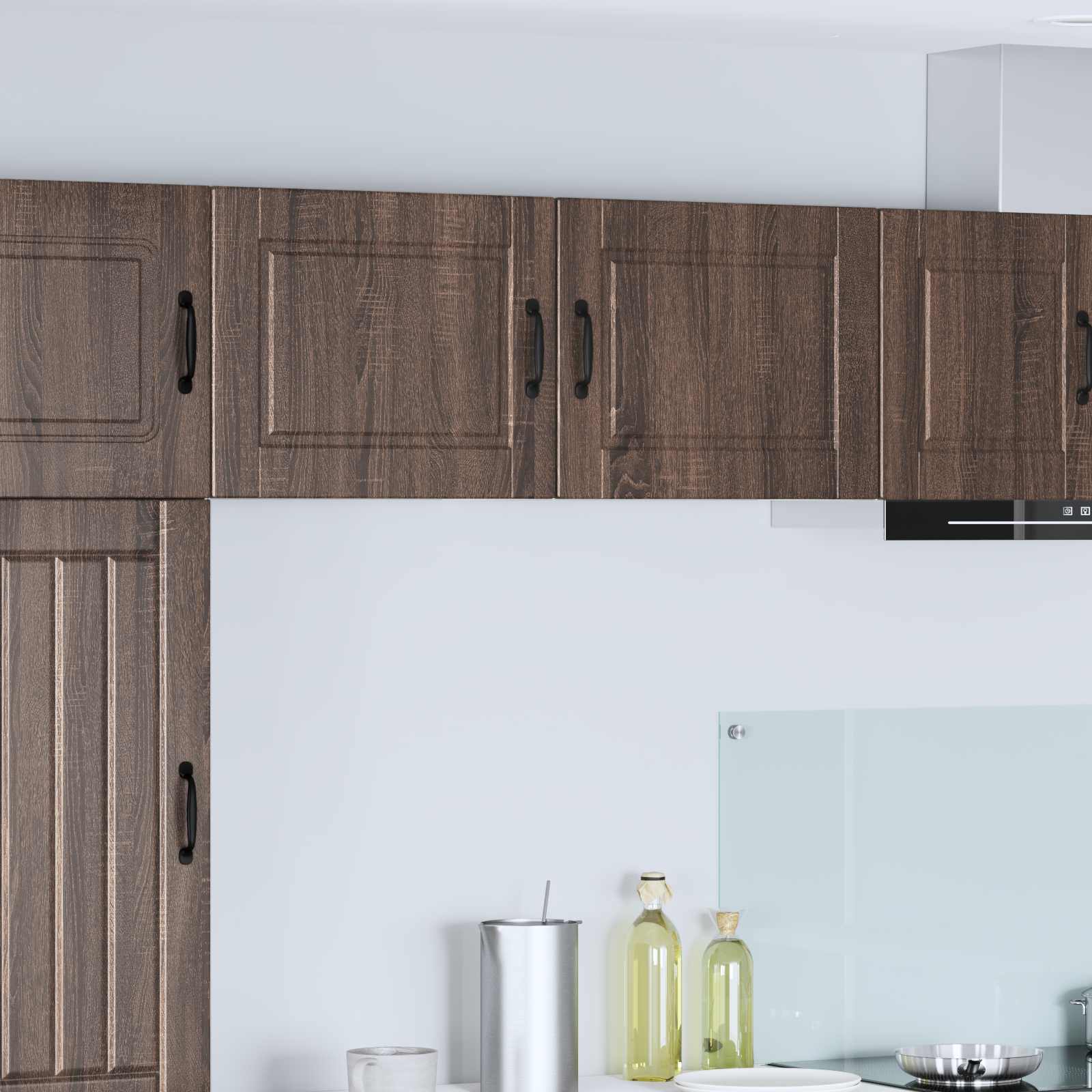 Vægskab PORTO 2 pcs Brun eg 50 x 31 x 40 cm Konstrueret træ