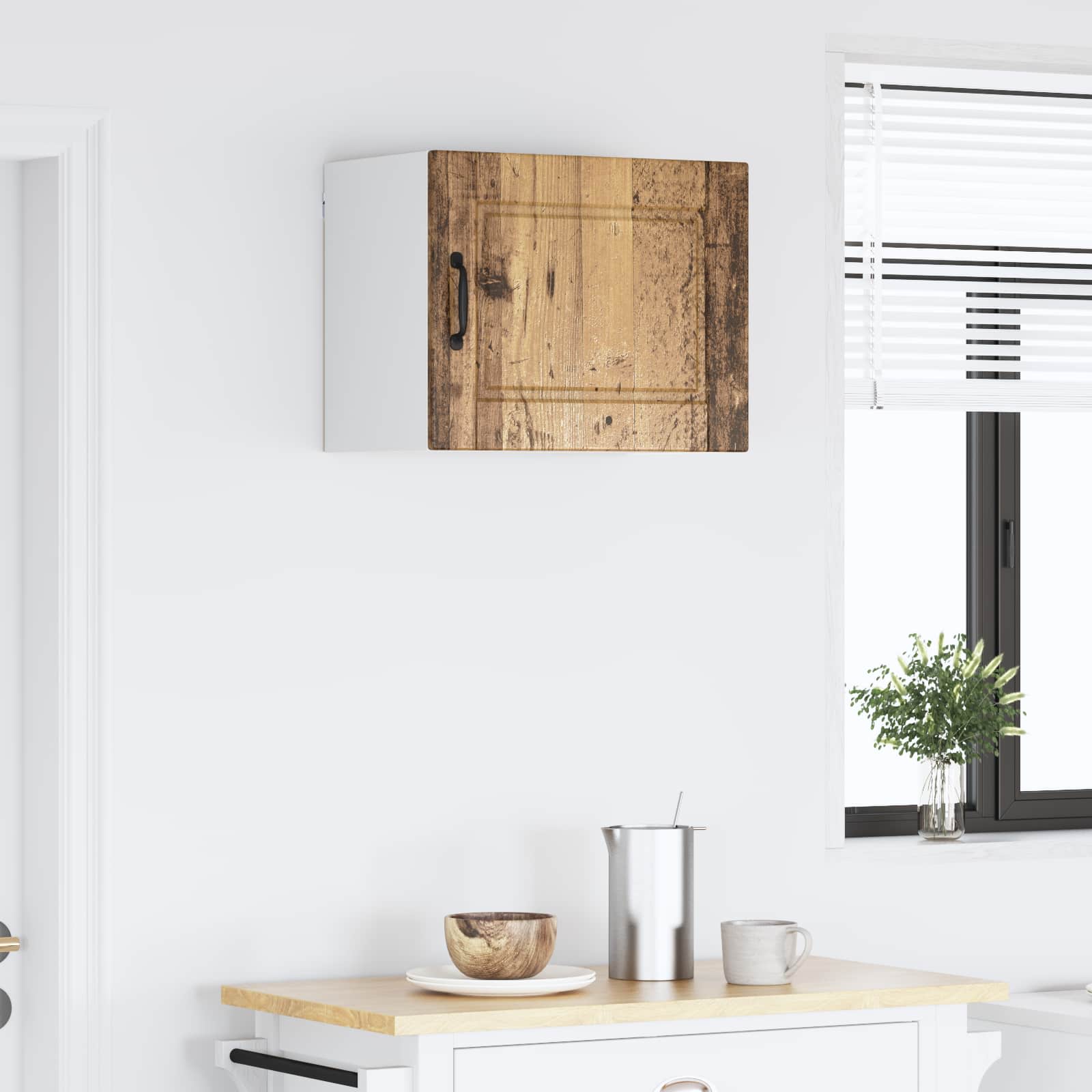 Vægskab PORTO Gammelt træ 50 x 31 x 40 cm Konstrueret træ