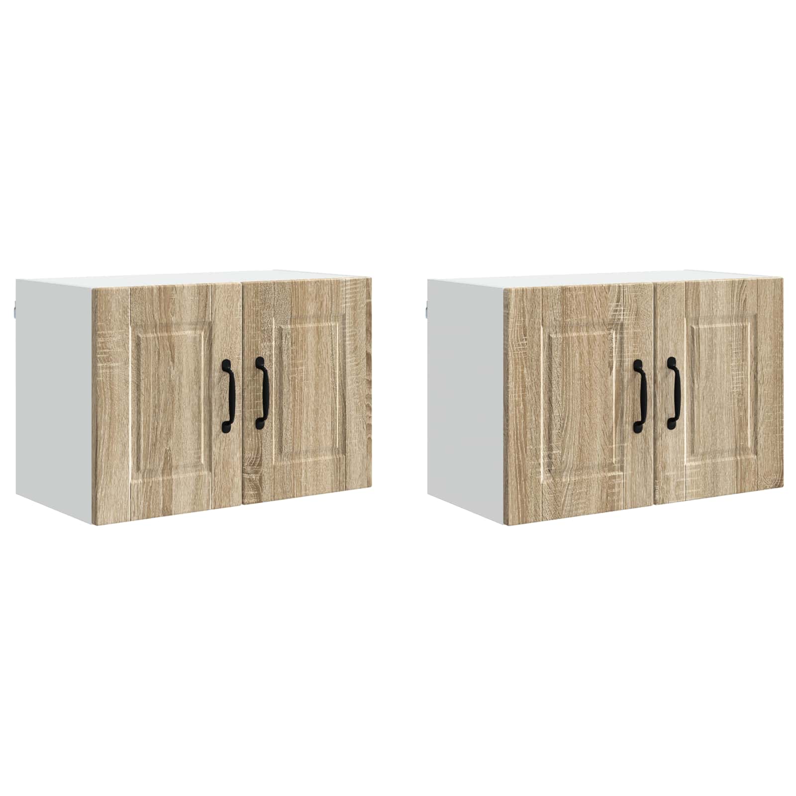 Vægskab PORTO 2 pcs Sonoma eg 60 x 31 x 40 cm Konstrueret træ