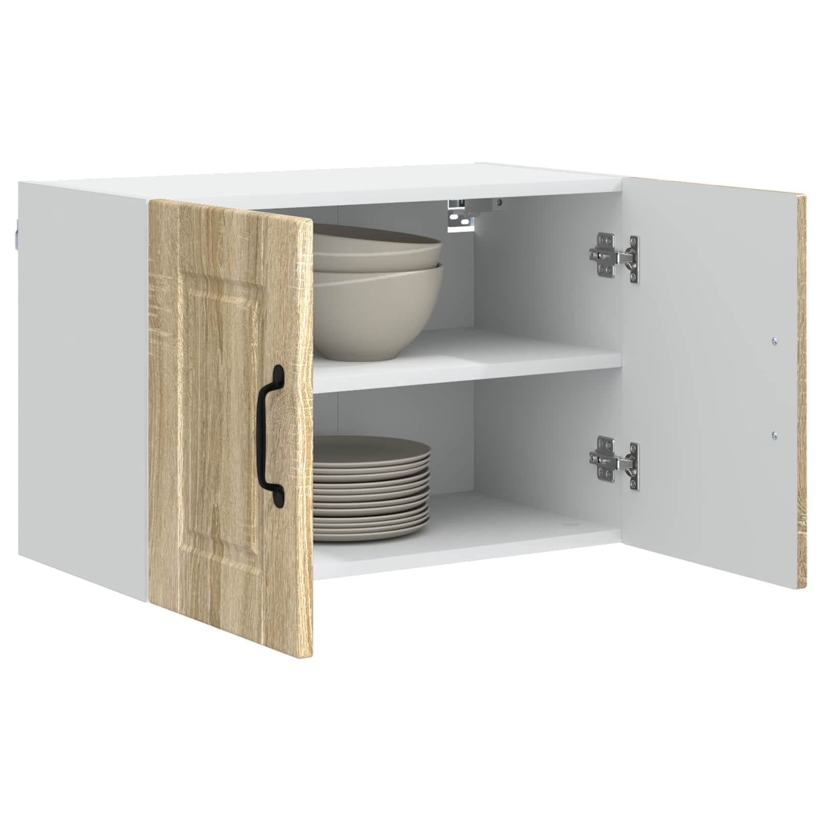 Vægskab PORTO 2 pcs Sonoma eg 60 x 31 x 40 cm Konstrueret træ