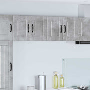 Vægskab PORTO 2 pcs Beton Grå 60 x 31 x 40 cm Konstrueret træ