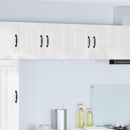 Vægskab PORTO 2 pcs Høj gloss hvid 60 x 31 x 40 cm