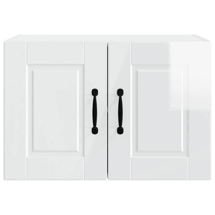 Vægskab PORTO 2 pcs Høj gloss hvid 60 x 31 x 40 cm