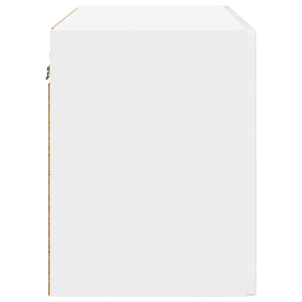 Vægskab til køkken med dør 2 pcs Høj gloss hvid 60 x 31 x 40 cm