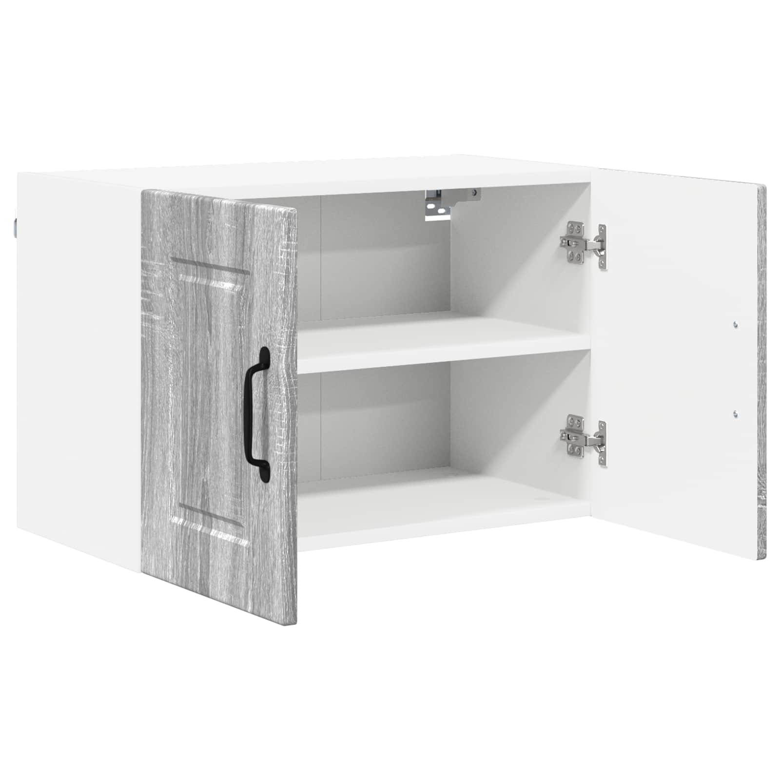 Vægskab PORTO 2 pcs Grå Sonoma 60 x 31 x 40 cm Konstrueret træ