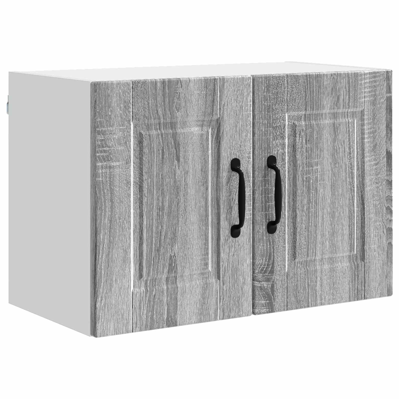 Vægskab PORTO 2 pcs Grå Sonoma 60 x 31 x 40 cm Konstrueret træ