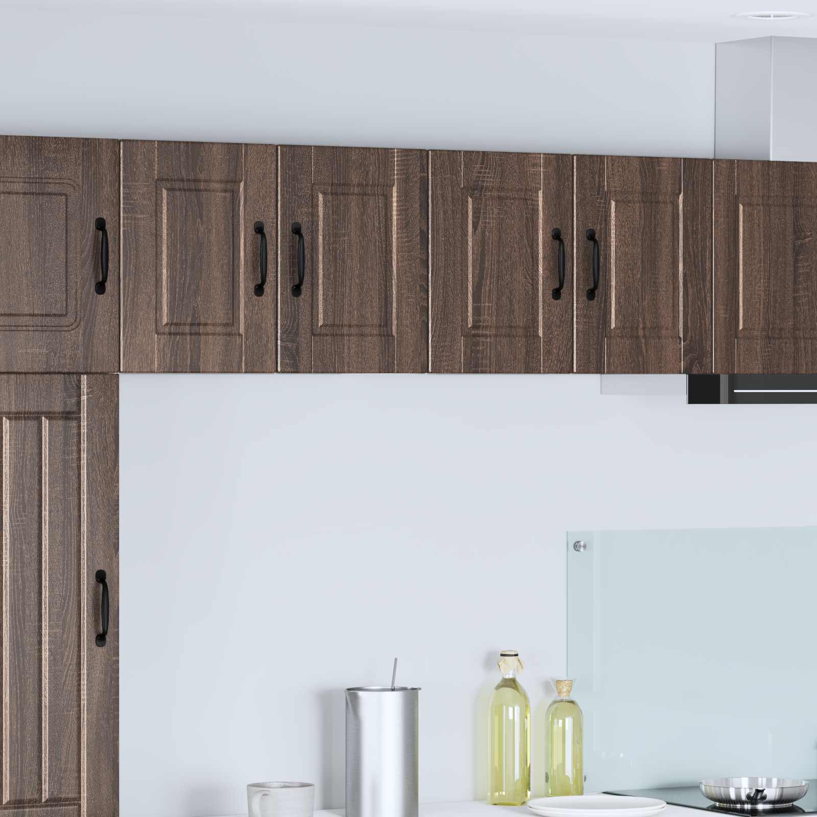Vægskab PORTO 2 pcs Brun eg 60 x 31 x 40 cm Konstrueret træ